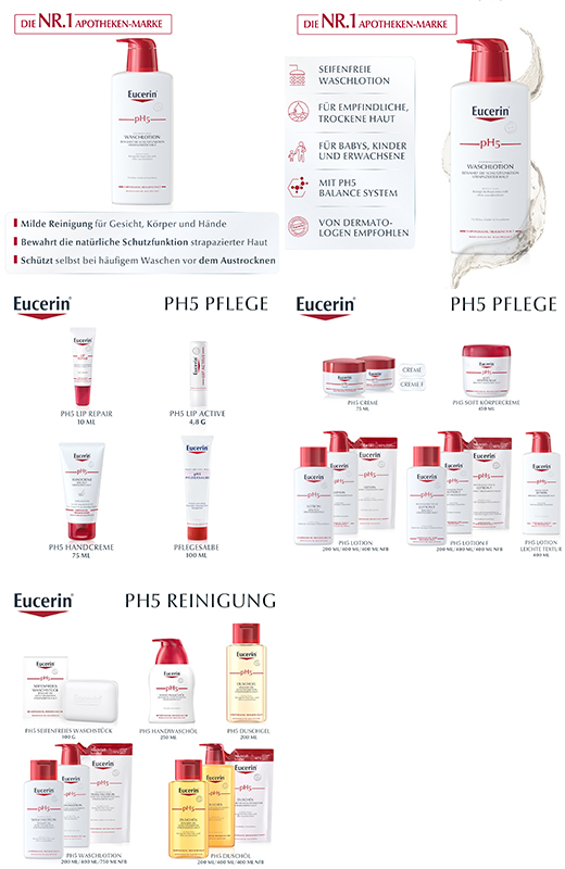 EUCERIN pH5 Wash Lotion Sensitive Skin m.pumpe, 400 ml
