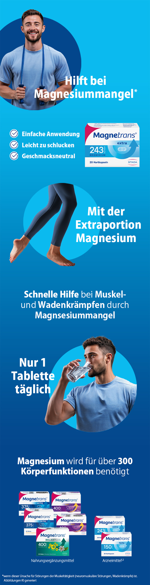 MAGNETRANS ekstra 243 mg harde kapsler, 50 stk