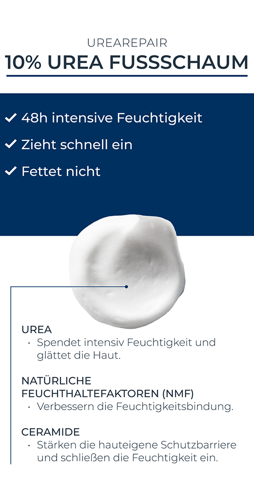 EUCERIN UreaRepair PLUS Fotskum 10 %, 150 ml