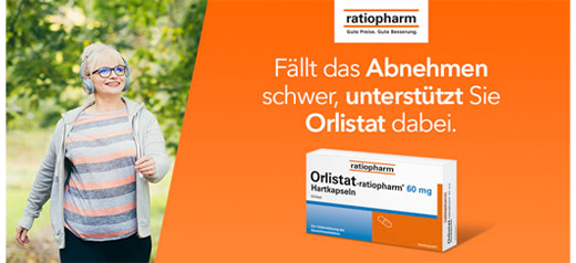 ORLISTAT-ratiopharm 60 mg harde kapsler, 84 stk