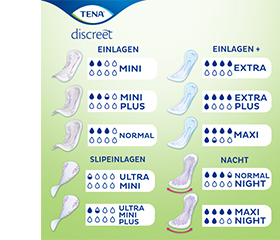 TENA LADY Discreet pads ultra mini, 28 stk