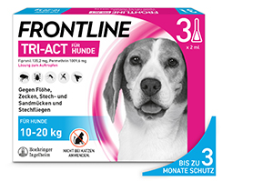 FRONTLINE Tri-Act Drop-on-løsning for hunder 10-20 kg, 3 stk
