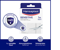 HANSAPLAST Sensitiv gips allergivennlig 8 cmx1 m, 1 stk