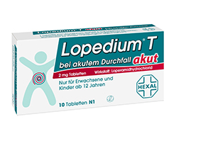 LOPEDIUM T akutt for akutt diaré tabletter, 10 stk
