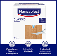 HANSAPLAST Klassisk gips 6 cmx5 m, 1 stk