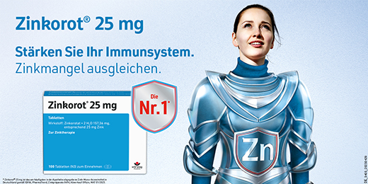 ZINKOROT 25 mg tabletter, 20 stk