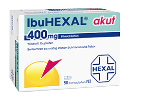 IBUHEXAL akutt 400 filmdrasjerte tabletter, 50 stk