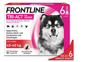FRONTLINE Tri-Act Drop-on-løsning for hunder 40-60 kg, 6 stk