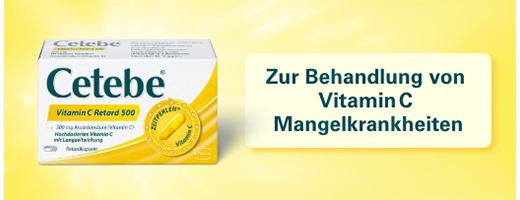 CETEBE C-vitamin kapsler med langsom frigivelse 500 mg, 30 stk