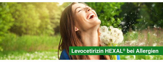 LEVOCETIRIZIN HEXAL for allergi 5 mg filmdrasjerte tabletter, 100 stk