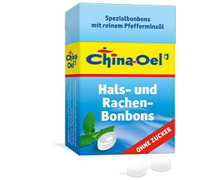 CHINA ÖL Svelg- og hostebonbons uten sukker, 40 g