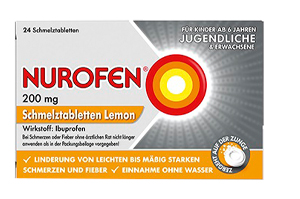 NUROFEN 200 mg smeltetabletter med sitron, 24 stk