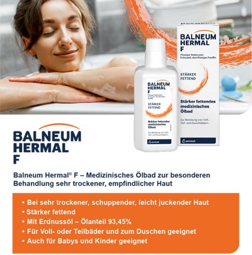 BALNEUM Hermal F flytende badtilsetning, 2X500 ml