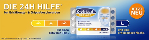 OLYGRIPPAL Dag & Natt 500 mg/60 mg tabletter, 16 stk