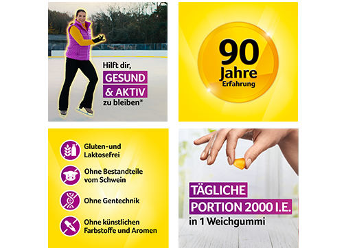 VIGANTOLVIT 2000 IE vitamin D3 mykt tyggegummi, 60 stk