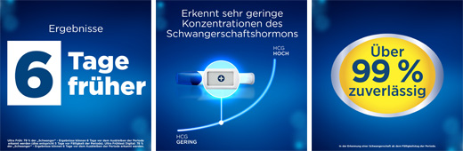 CLEARBLUE Graviditet TripleCheck ultra-tidlig, 3 stk