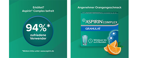 ASPIRIN COMPLEX pose med granulat for tilberedning av en suspensjon for administrering, 10 stk