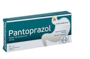 PANTOPRAZOL HEXAL b.Magetabletter mot halsbrann, 7 stk