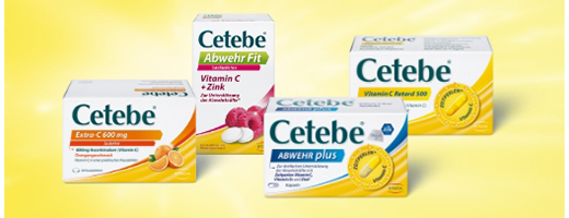 CETEBE Extra-C 600 mg tyggetabletter, 120 stk