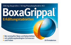BOXAGRIPPAL Forkjølelsestabletter 200 mg/30 mg FTA, 20 stk