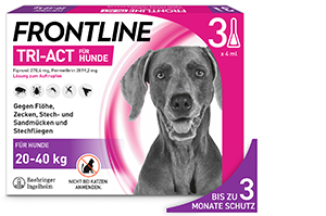 FRONTLINE Tri-Act Drop-on-løsning for hunder 20-40 kg, 3 stk