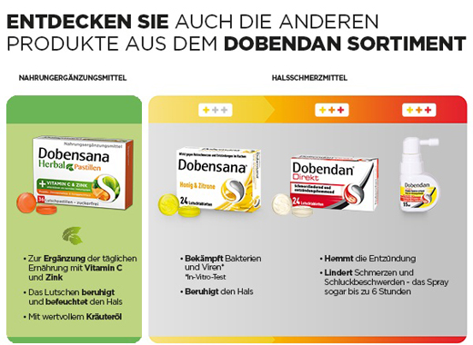 DOBENSANA Herbal Honey Paste Vit.C & Zink Pastil, 36 stk