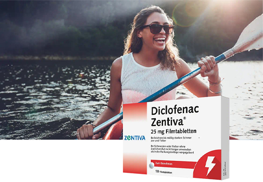 DICLOFENAC Zentiva 25 mg filmdrasjerte tabletter, 20 stk