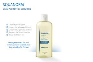DUCRAY SQUANORM Sjampo for fet flass, 200 ml