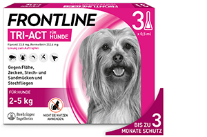 FRONTLINE Tri-Act Drop-on-løsning for hunder 2-5 kg, 3 stk