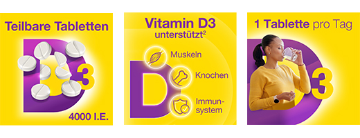 VIGANTOLVIT 4000 IE vitamin D3-tabletter, 60 stk