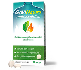 GAVINATURA naturlig for fordøyelsesplager, 14 stk