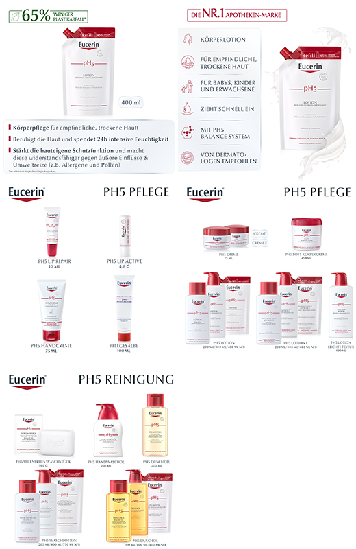 EUCERIN pH5 Lotion Sensitive Skin Refill, 400 ml
