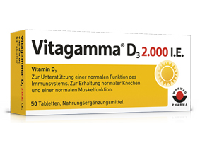 VITAGAMMA D3 2 000 IE vitamin D3 NEM tabletter, 50 stk