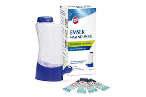 EMSER Nesedusj med 4 poser neseskyllesalt, 1 stk