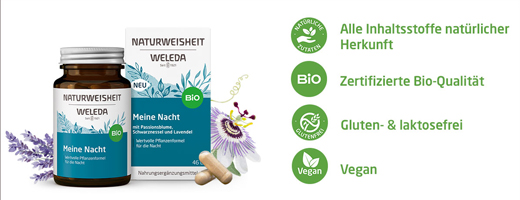 WELEDA Natural Wisdom My Night-kapsler, 46 stk