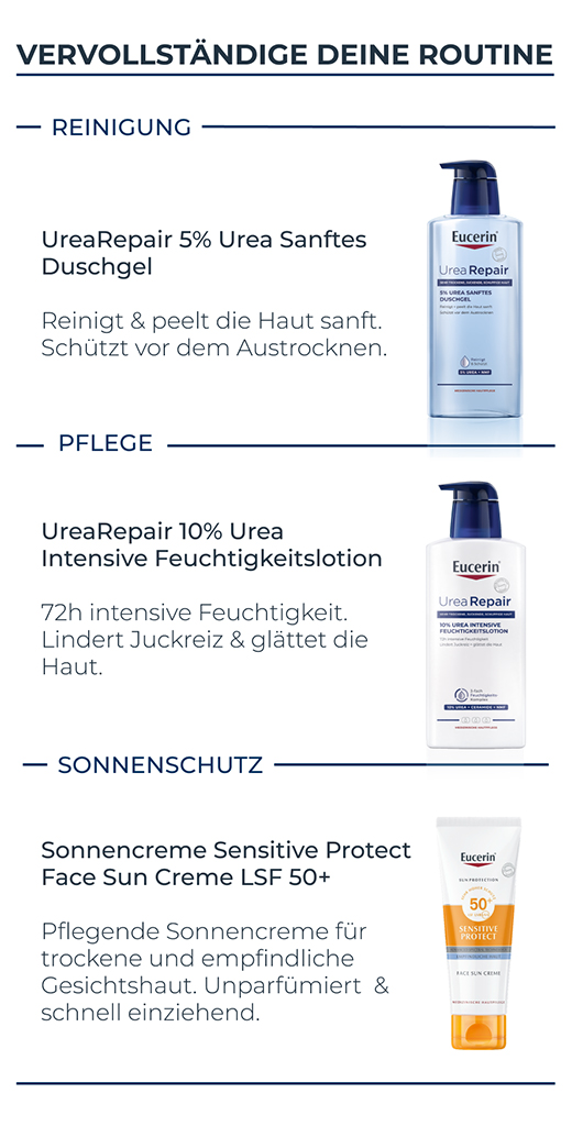 EUCERIN UreaRepair ansiktskrem 5% dag, 50 ml