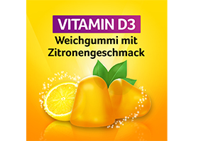 VIGANTOLVIT 2000 IE vitamin D3 mykt tyggegummi, 60 stk