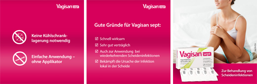 VAGISAN sept vaginale stikkpiller med povidon-jod, 10 stk