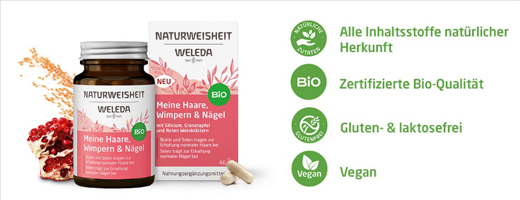 WELEDA Natural Wisdom My Hair Eyelashes&Nails Kps, 46 stk