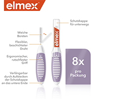 ELMEX Interdentalbørster ISO størrelse 6 1,1 mm lilla, 8 stk