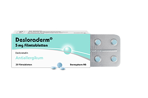 DESLORADERM 5 mg filmdrasjerte tabletter, 20 stk