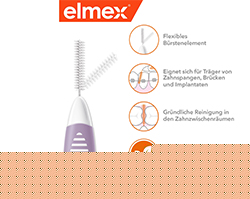 ELMEX Interdentalbørster ISO størrelse 6 1,1 mm lilla, 8 stk