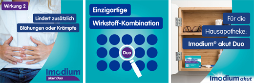 IMODIUM akut Duo 2 mg/125 mg tabletter, 12 stk