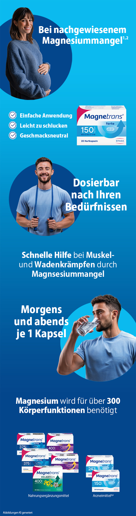 MAGNETRANS forte 150 mg harde kapsler, 100 stk