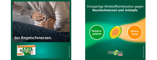 BUSCOPAN pluss 10 mg/800 mg stikkpiller, 10 stk