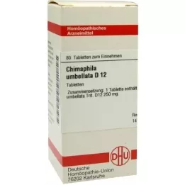 CHIMAPHILA UMBELLATA D 12 tabletter, 80 stk