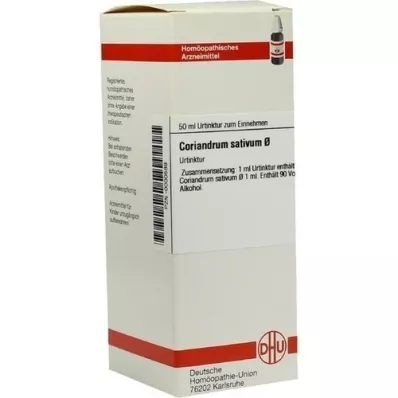 CORIANDRUM sativum mor tinktur D 1, 50 ml CORIANDRUM sativum mor tinktur D 1, 50 ml