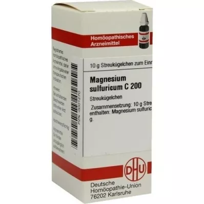 MAGNESIUM SULFURICUM C 200 kuler, 10 g