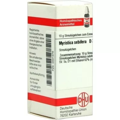 MYRISTICA SEBIFERA D 3 kuler, 10 g