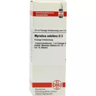MYRISTICA SEBIFERA D3 fortynning, 20 ml MYRISTICA SEBIFERA D3 fortynning, 20 ml